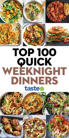 the top 100 quick weeknight dinners are on sale for just $ 5 99 each