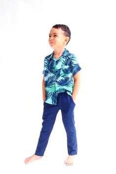 Tropical Shirt, Boy shirt, beach shirt, summer shirt, party shirt, flamingo clothing, Cool shirt, bu Boys Linen Pants, Boys Linen Shirt, Navy Linen Pants, Modern Hipster, Tropical Shirt, Flamingo Shirt, Boys Tops, Cotton Linen Pants, Tie Dye Outfits