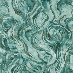 an abstract marble background with green and brown swirls on the surface, in shades of blue