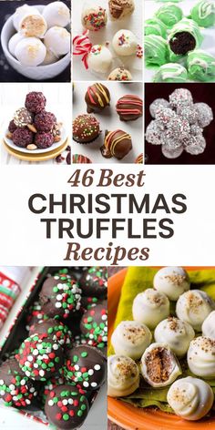 46 Best Christmas Truffles Recipes for the Holidays Ginger Bread Truffles, Christmas Tree Truffles, Christmas Cookie Truffles, Christmas Truffle Balls, Samoa Truffles Recipe, Best Truffle Recipe, Christmas Truffle Recipes, Easy Christmas Truffles, Holiday Treat Boxes