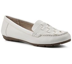 Whether you're heading to the office or spending a leisurely afternoon at brunch with friends, do it in style when you slip on the Giver, a chic loafer that features a beautifully woven vamp and a padded insole for all-day comfort. From Cliffs by White Mountain. Brunch With Friends, The Giver, White Mountain, The Office, Loafers, In Style, Slip On, With Friends, Heels