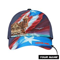 Tmarc Tee Customize Name Great Wave Puerto Rico Classic Cap Easy 30 day return policy Bird Hunter, Unicorn Mom, Hat Hooks, The Cross Of Christ, Hat Collection, Personalized Accessories, Pride Gifts, Outdoor Activity, Custom Hats