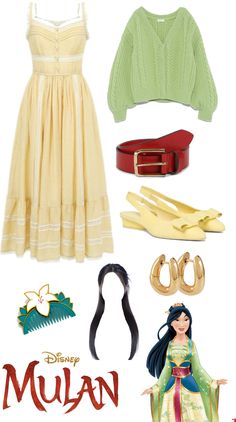 Mulan Dress Inspired, Mulan Outfit Ideas Modern Disney, Mulan Outfit Ideas, Mulan Costume Diy, Mulan Inspired Outfit, Disney Princess Disneybound, Modern Disney Outfits, Descendants Auradon