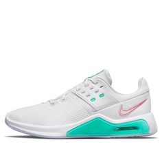 (WMNS) Nike Air Max Bella TR Trainer 4 Low-Top Training Shoes White/Green CW3398-105 (SNKR/Low Top/Women's/Non-Slip/Wear-resistant) Shoes White, Training Shoes, White Green, Low Top, Air Max, Nike Air Max, Nike Air, Womens Tops, Train