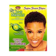 pThis new, quick and easy frizz control system will leave your coils and curls conditioned, elongated and defined giving your hair the incredible manageability and styling flexibility desired. Enriched with Olive Oil, African Shea Butter, and nourishing Herbal Extracts combine to deeply condition and moisturize your hair./p Size: 1 lbs. Olive Miracle, Hair Perm, Butter Oil, Herbal Oil, Deep Conditioning, Frizz Control, Herbal Extracts, Short Natural Hair Styles, Diy Hair