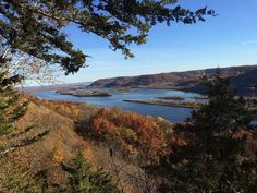 a lake surrounded by trees in the fall