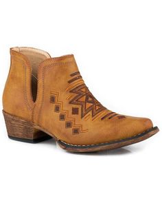 Aztec Embroidery, Workwear Brands, Office Lunch, Lunch Date, Western Booties, Western Cowboy Boots, Western Outfits, Leather Ankle Boots, Western Wear