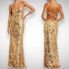 For Sale Is This Mac Duggal Star Beaded Sequin Cross Back Gold Starlight Gown Dress Size 8 93968. This Dress Is In New Condition! Style 93968 This Dress Is Fully Lined Throughout, Has A Strappy Cross Back With A Concealed Back Zipper, Scoop Neckline, And Beaded Embellishments. Approx. 62.5" From Top Of Shoulder To Bottom Hem Ships Within One Day After Payment Is Received! Please See All Pictures For Any Wear Before Purchasing. I Am Open To Offers! Black Tie, Formal Wear, Elegant, Evening Wear, C Luxury Backless Sequin Dress, Gold Sparkling Gown For Gala, Gold Holiday Gown With Sequins, Gold Sequin Gown For The Holidays, Gold Backless Evening Gown, Holiday Gold Gown With Sequins, Gold Sequin Holiday Gown, Gold Sequined Gown For Holiday, Gold Evening Gown With Sequins