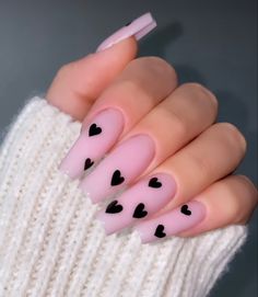 Vday Nails, Romantic Nails, Pink Gel, Acrylic Nails Coffin Short, Trendy Nail Design, Pink Acrylic Nails, Heart Nails, Nails Inspo, Valentine's Day Nails