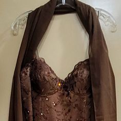 French Lace With Swarovski Crystals And Sheer Voile Matching Shoulder Drape. French Lace, Beverly Hills, Swarovski Crystals, Size 12, Maxi Dress, Womens Dresses, Crystals, Lace, Dresses