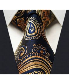 Gold Paisley Tie $19.95 Casual Dress Men, Silk Casual Dress, Grey Man, Men Ties, Blue Necktie, Ties Mens Fashion, Quiet Storm, Mens Tie, Paisley Tie