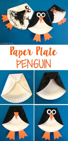 paper plate penguin craft for kids to make