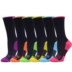 PRICES MAY VARY. 👍PERFECT GIFT:On any holiday or birthday,These crew socks women can be a perfect gift given to a wife,mother, family members,friends and anyone you love.Our cushioned socks women comes in different colours,which enables you in choosing according to your taste and style,various athletic socks women can easily follow your daily collocation. 👍BEST IN QUALITY:We stand by premium quality material used in the socks makes it durable and long lasting.We guarantee you will love our wom Comfortable Sweat Resistant Socks For Outdoor, Winter Sports Anti-odor Socks, Casual Non-slip Socks For Sports Events, Non-slip Casual Sports Socks, Anti-odor Sports Socks For Winter, Breathable Comfortable Socks For Sports Events, Comfortable Breathable Knee-high Sports Socks, Sporty Anti-odor Winter Socks, Comfortable Sweat-resistant Socks For Sports