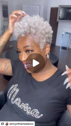 Natural Short Cuts, Short Platinum Blonde Hair, Grey Hair Journey, Natural Hair Haircuts, Short Textured Hair, Short Natural Curly Hair, Natural Hair Salons, Tapered Natural Hair, Short Silver Hair