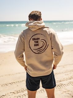 Graphic Design Mockup, Surf Hoodie, Surf Hoodies, Moon Circle, Hoodie Mockup, Enjoy The Ride, Hoodie Xxl, Iron Decoration