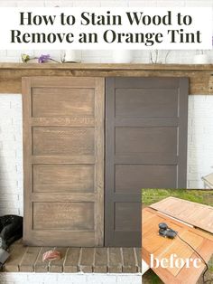 how to stain wood to remove an orange tint