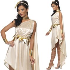 Greek Goddess Athena Costume, Goddess Fancy Dress, Greece Costume, Athena Costume, Goddess Costume, Diy Kostüm