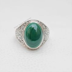 Taurus Birthstone, Birthstone Promise Rings, Scorpio Zodiac Sign, Malachite Ring, Malachite Rings, Handmade Silver Ring, Scorpio Zodiac, Rich Green, Color Stone