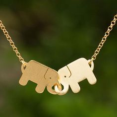 Gold plated pendant necklace, 'Elephant Friendship' - Gold Plated Pendant Necklace Diamond Circle Pendant, Elephant Pendant Necklace, Solitaire Diamond Pendant, Elephant Jewelry, Sterling Silver Heart Necklace, Elephant Necklace, Solitaire Pendant Necklace, Friendship Necklaces, Circle Pendant Necklace