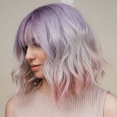 Here's the thing about pastel haircolor: It doesn't last and it's hard to keep up with. So here's everything your clients need to know about the process. Dark Silver Hair, Silver Hair Shampoo, Silver Blue Hair, Silver White Hair, Silver Blonde Hair, Latest Hair Color, Lilac Hair, Haircut Short, Silver Hair Color