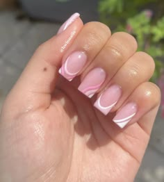 Simple Nail Design, Summery Nails, French Tip Acrylic Nails, Acrylic Nails Designs, Glow Nails