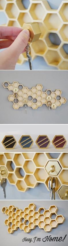 the process of making wooden honeycombs