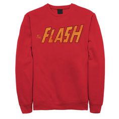 Run as fast as you can to add this men's The Flash sweatshirt to your wardrobe. Run as fast as you can to add this men's The Flash sweatshirt to your wardrobe. FEATURES Crewneck Long sleeveFABRIC & CARE Cotton, polyester Machine wash Imported Color: Red. Gender: male. Age Group: adult. Material: Cotton Blend. Red Crew Neck Sweatshirt For Fan Merchandise, Red Crew Neck Sweatshirt For Fans, Red Sweatshirt For Fan Merchandise, Fall Season, Red Sweatshirt For Fan Merchandise In Fall, Red Sweatshirt For Fall Fan Merchandise, Orange Logo, Logo Sweatshirt, The Flash, This Man