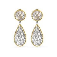 Home page - US Buccellati Earrings, Royal Earrings, Buccellati Jewelry, Diamond Earrings Design, White Gold Set, Long Drop Earrings, Yellow Gold Setting, White Gold Earrings, Gold Set