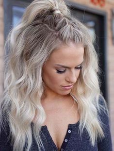 Platinový Blond, Rehearsal Dinner Hair, Long Blonde, Summer Hair Color, Blonde Hair Color, Balayage Hair, Trendy Hairstyles