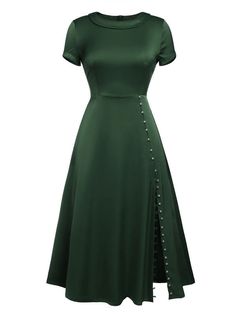 Vintage 1940s Dresses, 1940s Women, Retro Stage, Side Dress, Standard Dress, 1940s Dresses, Exclusive Dress, Christmas Story, Business Dresses