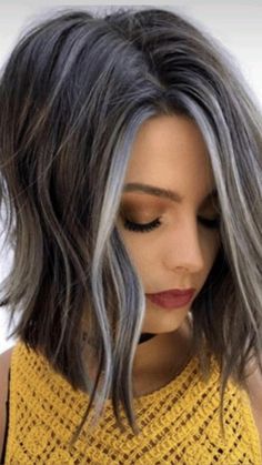 Highlights Ombre, Grey Hair Transformation, Brunettes Highlights, Grey Hair Inspiration, Summer Balayage, Gray Hair Growing Out, Dark Roots Blonde Hair, Fall Hair Color For Brunettes