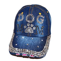 PRICES MAY VARY. Bling Dog Mom Hat for Dog Lover Adjustable Dog Ball Cap with Fancy Dog Mom Design, One Size Fits All 100% Cotton 6-Panel Cap with Breathable Sewn Eyelets Which Allows Air to Flow Can Be Worn All Year Round Great Bling Gift for Dog Lovers Fun and stylish adjustable high fashion baseball caps for women and girls. The perfect accessory to jazz up any outfit. Show off your personality with these fun bling hats. Popfizzy offers many unique designs of hats for women and girls of all a Bling Gifts, Dog Bling, Fancy Dog, Dog Ball, Mom Hats, Denim Hat, Womens Baseball Cap, Dog Hat, Dog Mom Gifts