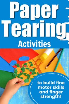 paper learning activities to build fine motor skills and finger strength