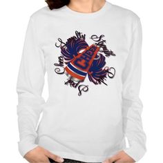 Cheerleading Routine, Cheer Tshirts, Blue And Orange, Cheerleading, Shirt Style, Kids Tshirts, Graphic Sweatshirt, Tshirt Designs