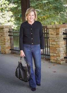 Jeans And Cardigan, Favorite Makeup Products, Getting Dressed, Simplify Your Life, Naturalizer Shoes, Black Tote, White Pants, Winter Casual