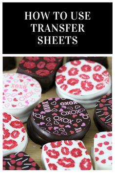 how to use transferer sheets for valentine's day cookies