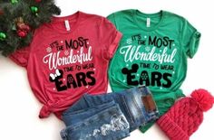 Disney Christmas Shirt Disney Holiday Shirt Women's - Etsy Disney Christmas Outfits, Friend Trip, Disney Family Vacation Shirts, Disney Christmas Shirts, Very Merry Christmas Party, Christmas Party Shirts, Womens Disney Shirts, New Years Shirts, Disney Tees