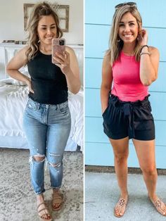 Cookout Outfit, Summer Tank Top Outfits, Hot Day Outfit, Outfits Women Over 40, Mom Style Summer, Summer Outfits Black Woman, Summer Outfits Curvy, Summer Outfits Aesthetic