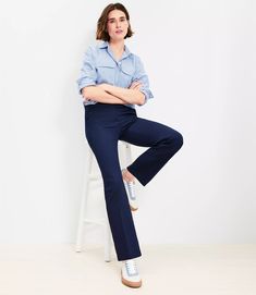 Workwear Cropped Leg Pants With 4-way Stretch, Chic Stretch Cropped Leg Dress Pants, Flare Stretch Dress Pants For Work, Petite Pants, Work Clothes, Flare Pants, Jeans Pants, Ankle Length, Effortless Style