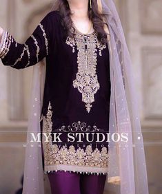 Stylish Party Dresses Pakistani, Party Dresses Pakistani, Nikkah Bride, Dresses Pakistani, Velvet Dresses, Pakistani Dresses Casual