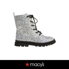 in stock Winter Synthetic Combat Boots With Lug Sole, Sporty Gray Lace-up Waterproof Boots, Winter Combat Boots With Platform, Medium Width, Black Glitter Combat Boots, Black Lace-up Combat Boots With Metal Accents, Beauty Stocking Stuffers, Lug Boots, Holiday Shoes, Skincare Gift Set