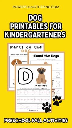 FREE download | Dog Printables for Dog loving Kindergarteners Dog Activities For Kids, Zoo Coloring Pages, Dog Activity, Printable Dog, Activity Worksheet, Fall Preschool Activities, Free Printable Activities