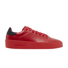 Find ADIDAS Stan Smith Recon 'scarlet on Editorialist. Stan Smith Recon 'Scarlet' Scarlet, Top Brands, Adidas, Luxury Fashion, Red