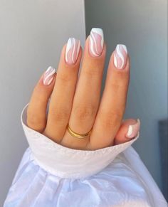 White pastel swirl nails acrylic nails summer nails 2021 Pastel swirl light blue nails nude acrylic summer spring nails ideas inspo inspiration 2021 Types of pink pastel nail summer spring 2021 ideas inspired French tip nails short trendy pink almond colored with design white acrylic fun pastel ombre oval modern aesthetic 2020 neon hotpink spring different color diy natural skinny Fancy Nails Designs, Simple Acrylic Nails, Cute Gel Nails, Acrylic Nails Coffin Short, Short Acrylic Nails Designs, Pretty Acrylic Nails, Fancy Nails, Short Acrylic Nails, Best Acrylic Nails