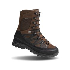 the north face men's back - to - wall hiker boots are brown and black