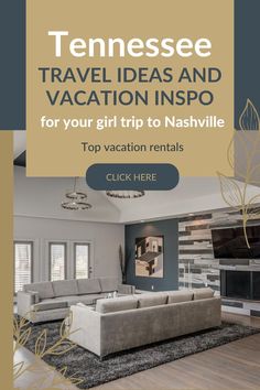 Tennessee travel ideas and vacation inspo for your girl trip to Nashville | Top vacation rentals Tennessee Road Trip, Tennessee Cabins, Cotton Gin, Luxurious Mansion, Tennessee Travel, Lakeside Cabin, Family Friendly Resorts