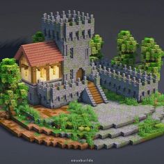 an image of a castle made out of paper