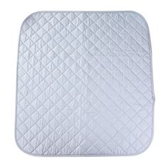 an oven mitt with white quilting on it