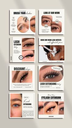 185 ready-to-use Lash Tech Instagram Templates total with fully real content and researched by us after consulting and analyzing a hundred competitors in Eye Lashes Industrial. Lash Social Media, Lash Social Media Post, Lash Advertising Ideas, Beauty Salon Social Media Posts, Lash Extension Content, Lash Tech Content Ideas, Lash Tech Posts, Lashes Content, Lash Tech Marketing