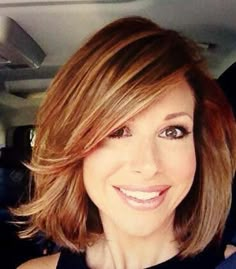 Dominique Sachse Bob Haircut, Dominique Sachse Hairstyles, Rounded Layered Bob, Dominique Sachse Hair, Dominique Sachse, 2015 Hairstyles, Hair Pictures, Short Hairstyles For Women, Bobs Haircuts